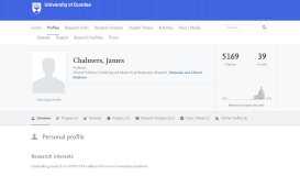 
							         Chalmers, James - Discovery Research Portal - University of Dundee								  
							    