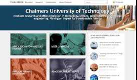 
							         Chalmers University of Technology | Chalmers								  
							    