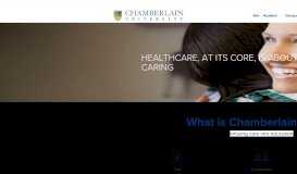 
							         Chamberlain College of Nursing | Chamberlain Care								  
							    