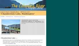 
							         Chamberlain Lake, Washington - The Columbia River								  
							    