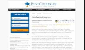
							         Chamberlain University - Best Colleges Online								  
							    