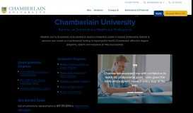 
							         Chamberlain University | Prospective Students								  
							    