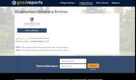 
							         Chamberlain University Reviews - College Reviews by Graduates								  
							    