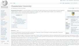 
							         Chamberlain University - Wikipedia								  
							    