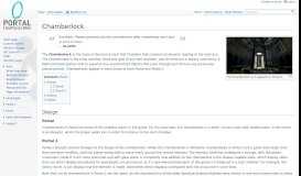 
							         Chamberlock - Portal Wiki								  
							    