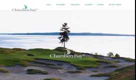 
							         Chambers Bay Home • Links for golf in the Pacific Northwest								  
							    