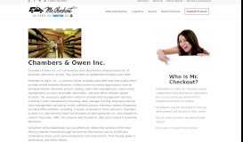 
							         Chambers & Owen Inc. - Mr. Checkout Distributors								  
							    