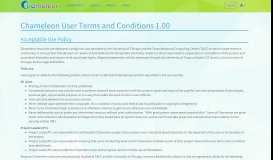 
							         Chameleon User Terms and Conditions - Chameleon Cloud								  
							    