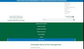 
							         Champlain Spine & Pain Management - UVM Health Network - CVPH ...								  
							    