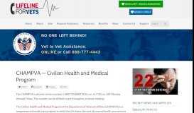 
							         CHAMPVA -- Civilian Health and Medical Program								  
							    