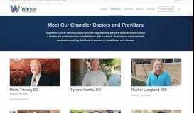 
							         Chandler Doctors and Providers at Warner Family Practice								  
							    