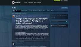 
							         Change audio language for Portal [FR : Changer l'audio de Portal ...								  
							    