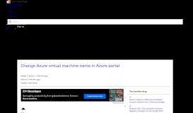 
							         Change Azure virtual machine name in Azure portal - Stack Overflow								  
							    