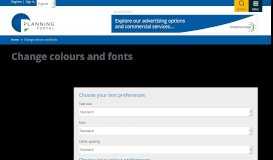 
							         Change colours and fonts | Planning Portal								  
							    