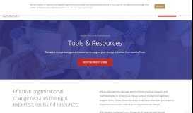 
							         Change Management Tools & Resources | Prosci								  
							    