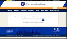 
							         Change of Status - Marymount Manhattan College								  
							    