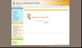 
							         Change Password - Open University of Sri Lanka - My OUSL								  
							    