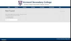 
							         Change Password | Vermont Secondary College								  
							    