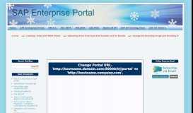 
							         Change Portal URL. 'http://hostname.domain.com:50000/irj/portal' to ...								  
							    