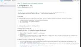 
							         Change Portal URL - SCN Wiki - SAP								  
							    