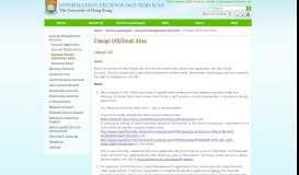 
							         Change UID/Email Alias | Information Technology Services, The ...								  
							    
