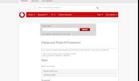
							         Change your Pocket Wi-Fi password - Vodafone NZ								  
							    