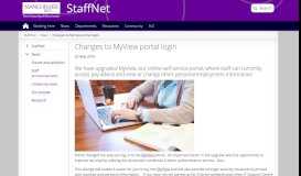 
							         Changes to MyView portal login | StaffNet | The University of Manchester								  
							    