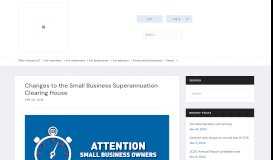 
							         Changes to the Small Business Superannuation Clearing House ...								  
							    