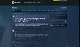 
							         Changing graphics settings without being in-game? :: Portal 2 ...								  
							    
