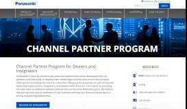 
							         Channel Partner Program - Dealers & Integrators | Panasonic ...								  
							    