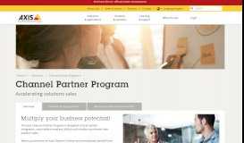 
							         Channel Partner Program - Overview | Axis Communications								  
							    