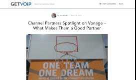 
							         Channel Partners Spotlight on Vonage | GetVoIP								  
							    