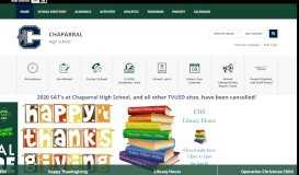 
							         Chaparral High School / Homepage								  
							    
