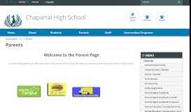 
							         Chaparral High School - Parents								  
							    