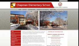 
							         Chapman - Cheshire Public Schools								  
							    