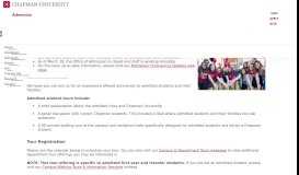 
							         Chapman University - Admitted Student Tours								  
							    