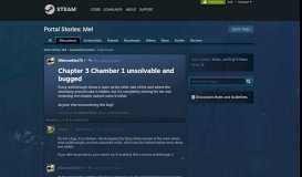 
							         Chapter 3 Chamber 1 unsolvable and bugged :: Portal Stories: Mel ...								  
							    