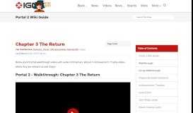 
							         Chapter 3 The Return - Portal 2 Wiki Guide - IGN								  
							    