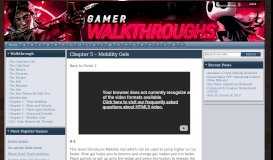 
							         Chapter 5 – Mobility Gels - Gamer Walkthroughs								  
							    