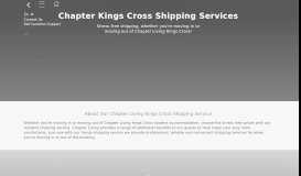 
							         Chapter Kings Cross Shipping Services - Chapter Service App								  
							    