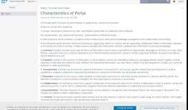 
							         Characteristics of Portal - Portal - SCN Wiki								  
							    