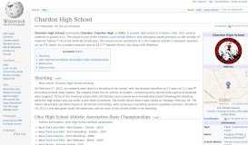
							         Chardon High School - Wikipedia								  
							    