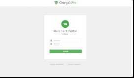 
							         ChargeItPro Merchant Portal								  
							    