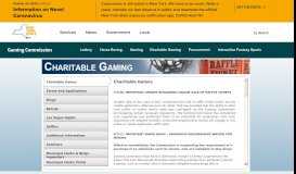 
							         Charitable Gaming - NYS Gaming Commission								  
							    