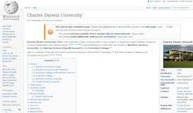 
							         Charles Darwin University - Wikipedia								  
							    