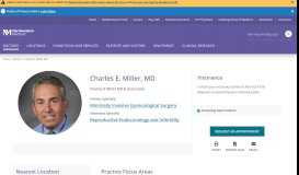 
							         Charles E. Miller, MD | Northwestern Medicine								  
							    