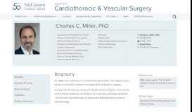 
							         Charles-Miller | The Department of Cardiothoracic and Vascular Surgery								  
							    