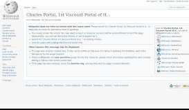 
							         Charles Portal, 1st Viscount Portal of Hungerford - Wikipedia								  
							    
