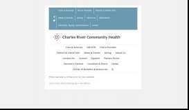 
							         Charles River Community Health								  
							    