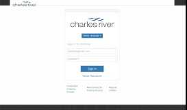 
							         Charles River: Welcome								  
							    
